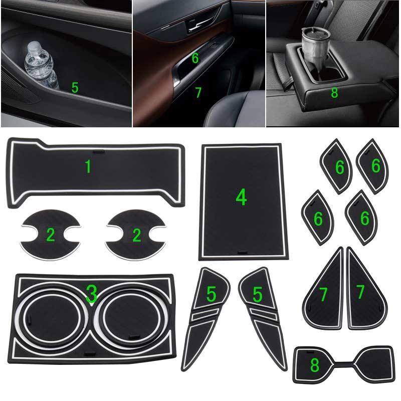 Vulcans ハリアー 80系 新型 ドアポケットマット 16枚 滑り止めマット