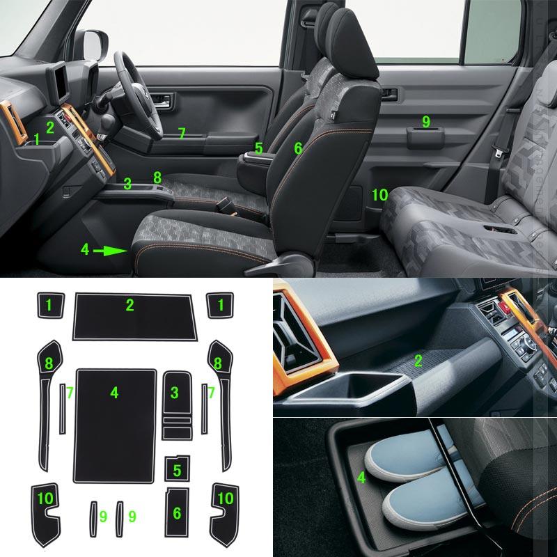 Vulcans タフト LA900S/LA910S型 ドアポケットマット インテリアマット