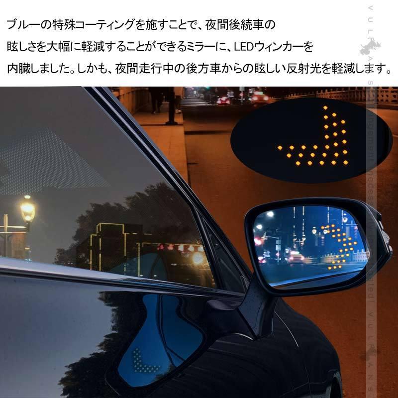 Vulcans 「セール価格」新型ハリアー80系 ブルーレンズミラー 流れる