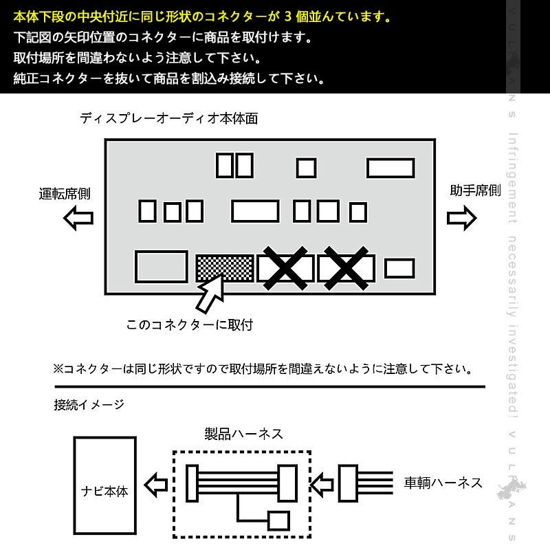 アルファード40系 ヴェルファイア40系 プリウス60系 TVキャンセラー ノア90系 ヴォクシー90系 テレビキャンセラー LEDスイッチ付 ナビキット カスタム パーツ｜vulcans｜07