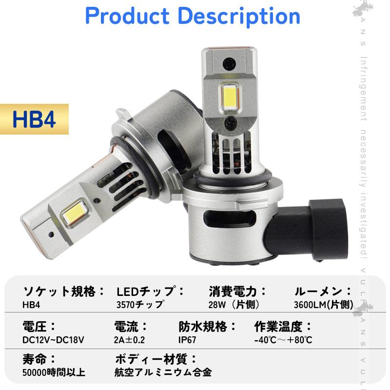 Vulcans LEDヘッドライト H1/H4 H/L/H7/HB3/HB4から選べる 瞬間起動 高