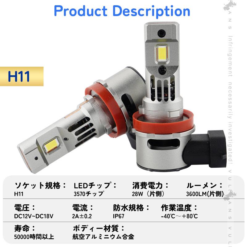 Vulcans LEDヘッドライト H1/H4 H/L/H7/HB3/HB4から選べる 瞬間起動 高