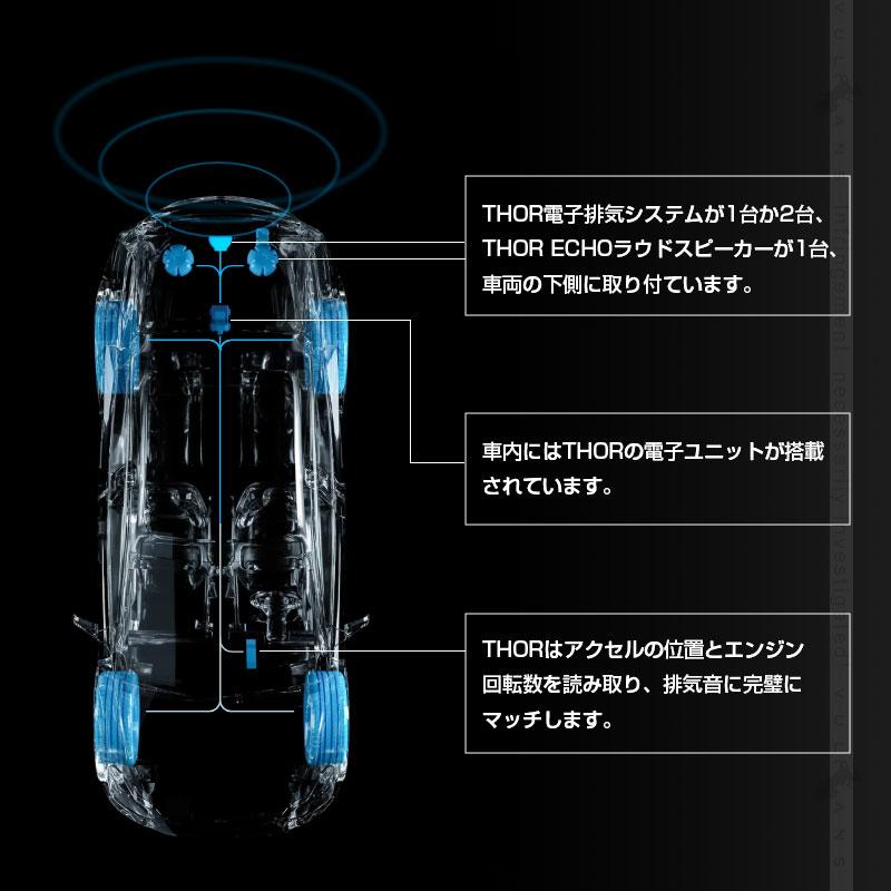 Vulcans Thor(ソア) シングル＋ECHOキット スピーカーマフラー 選べる2