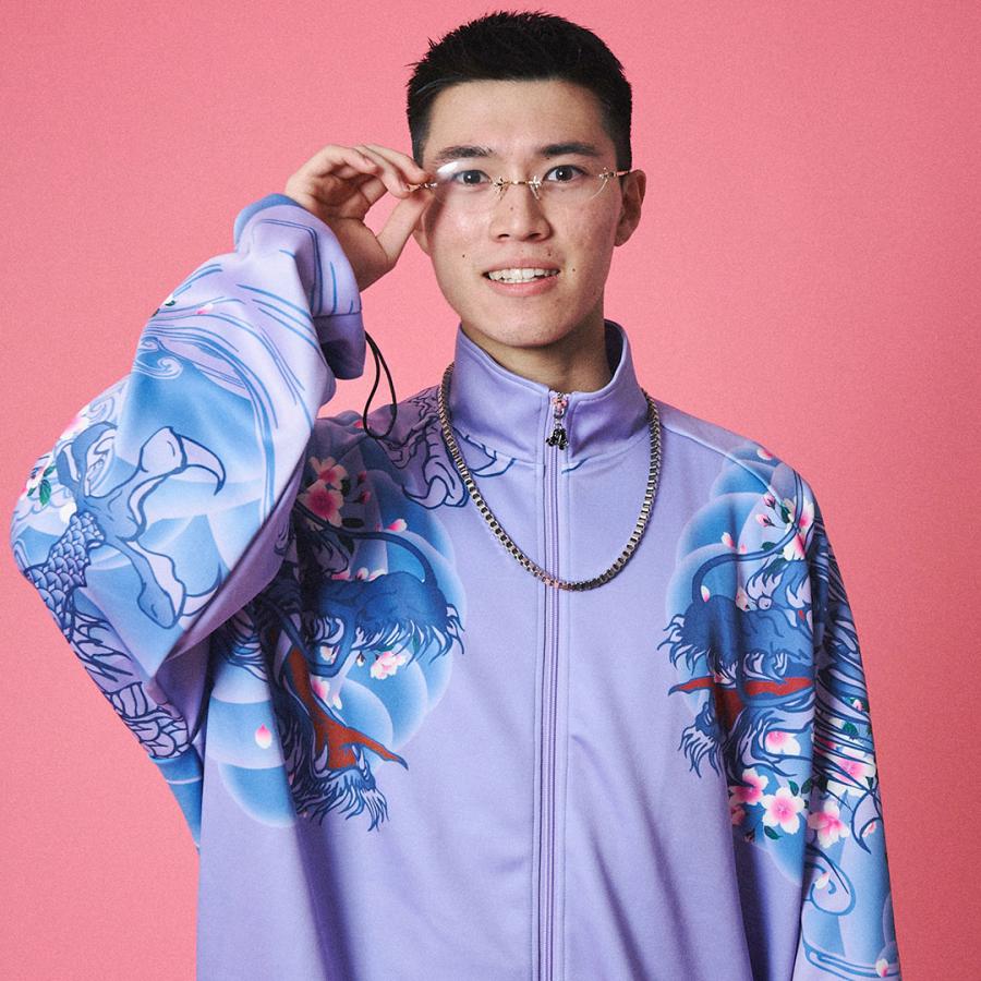 とやんGALFY 四代目卍 SET UP 江戸紫 セットアップ　大型犬 GALFY（ガルフィー） 四代目卍 SET UP 江戸紫 セットアップ SETUP 上下