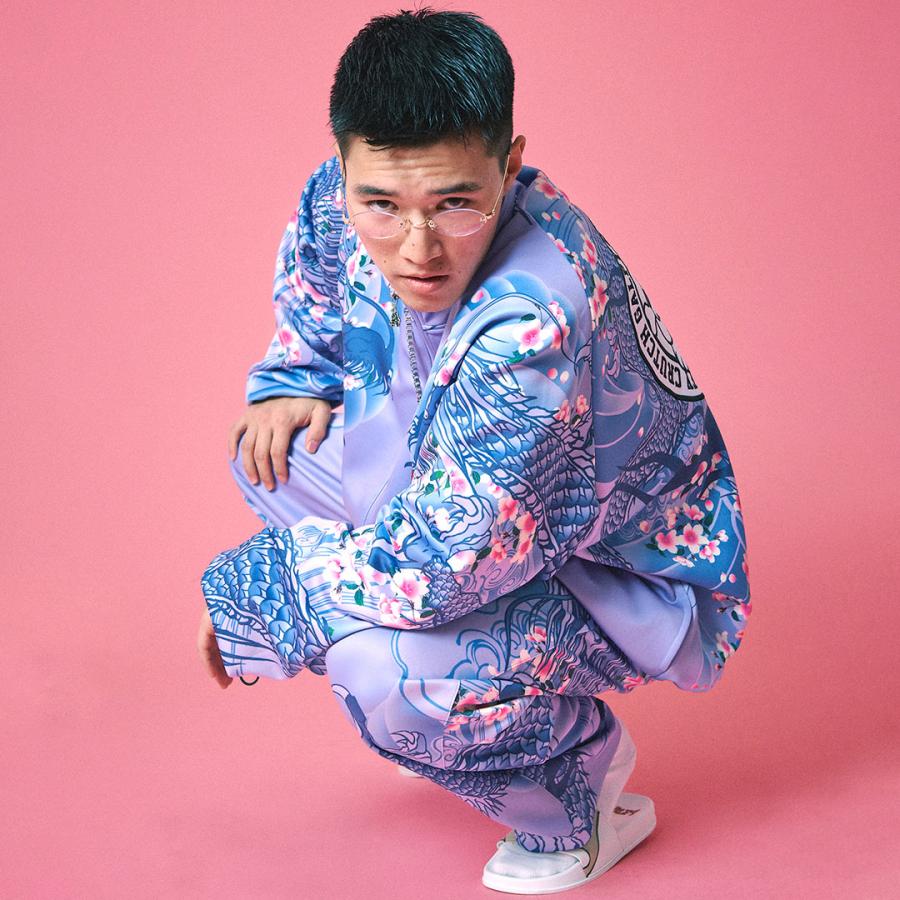 とやんGALFY 四代目卍 SET UP 江戸紫 セットアップ　大型犬 GALFY（ガルフィー） 四代目卍 SET UP 江戸紫 セットアップ SETUP 上下