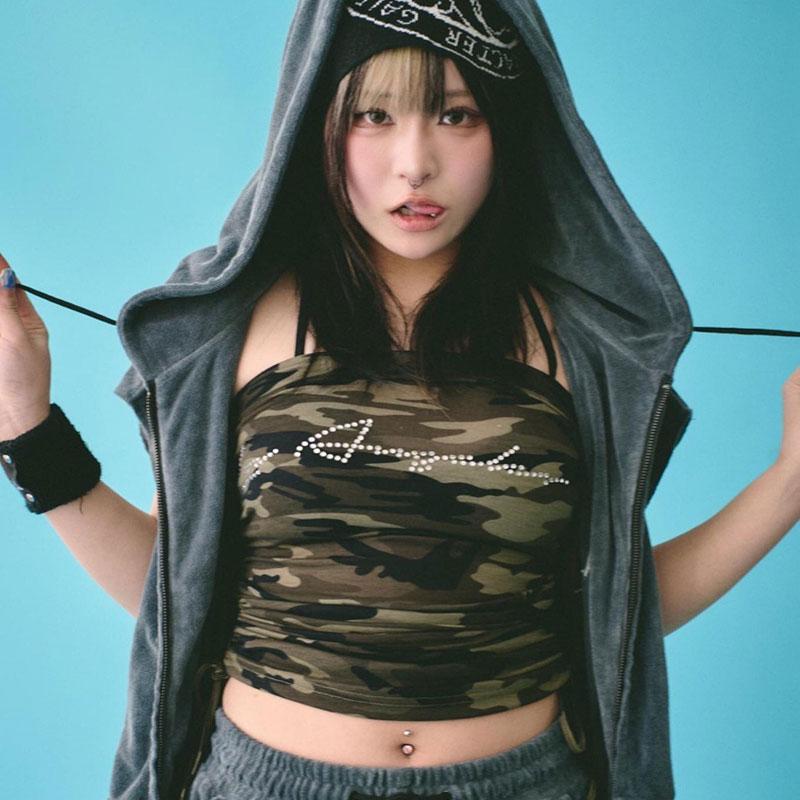 GALFY（ガルフィー） あの頃のギャル的ノースリパーカー ファット