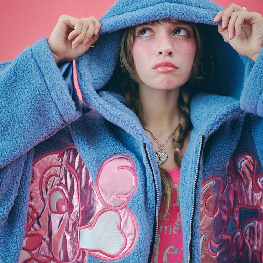 GALFY（ガルフィー） ピッカピカのダブモコパーカー ブルゾン L 中型犬