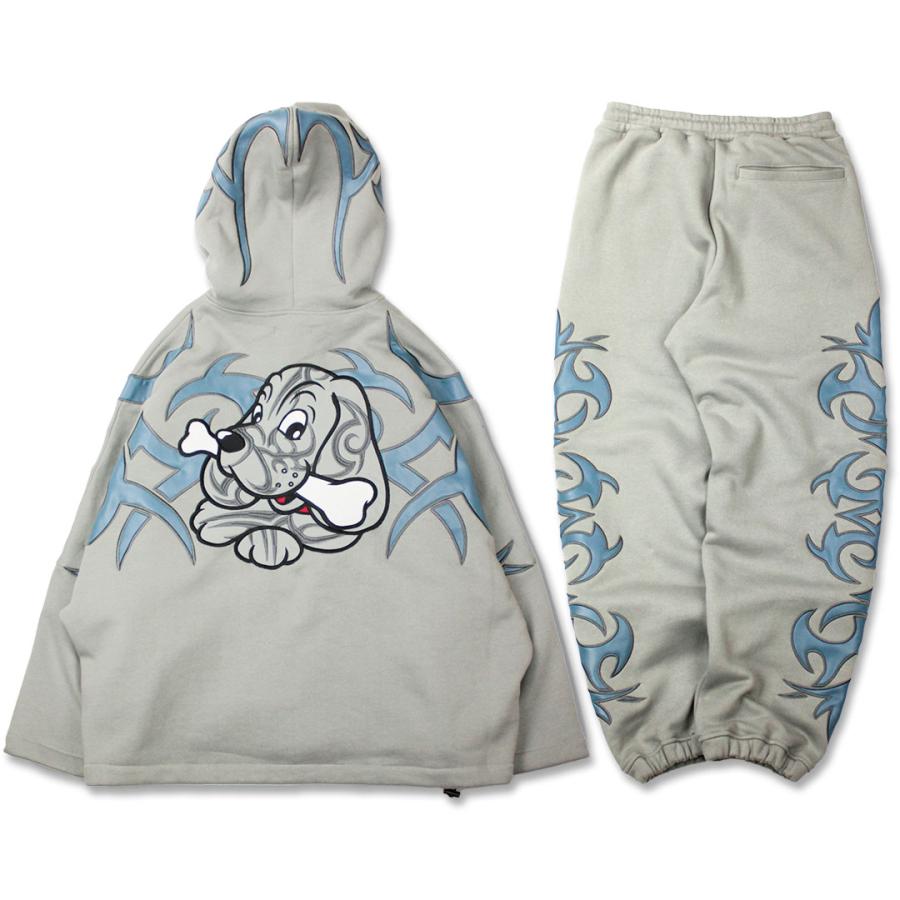 GALFY / ガルフィー】 部族系ダブダブパーカー スウェット