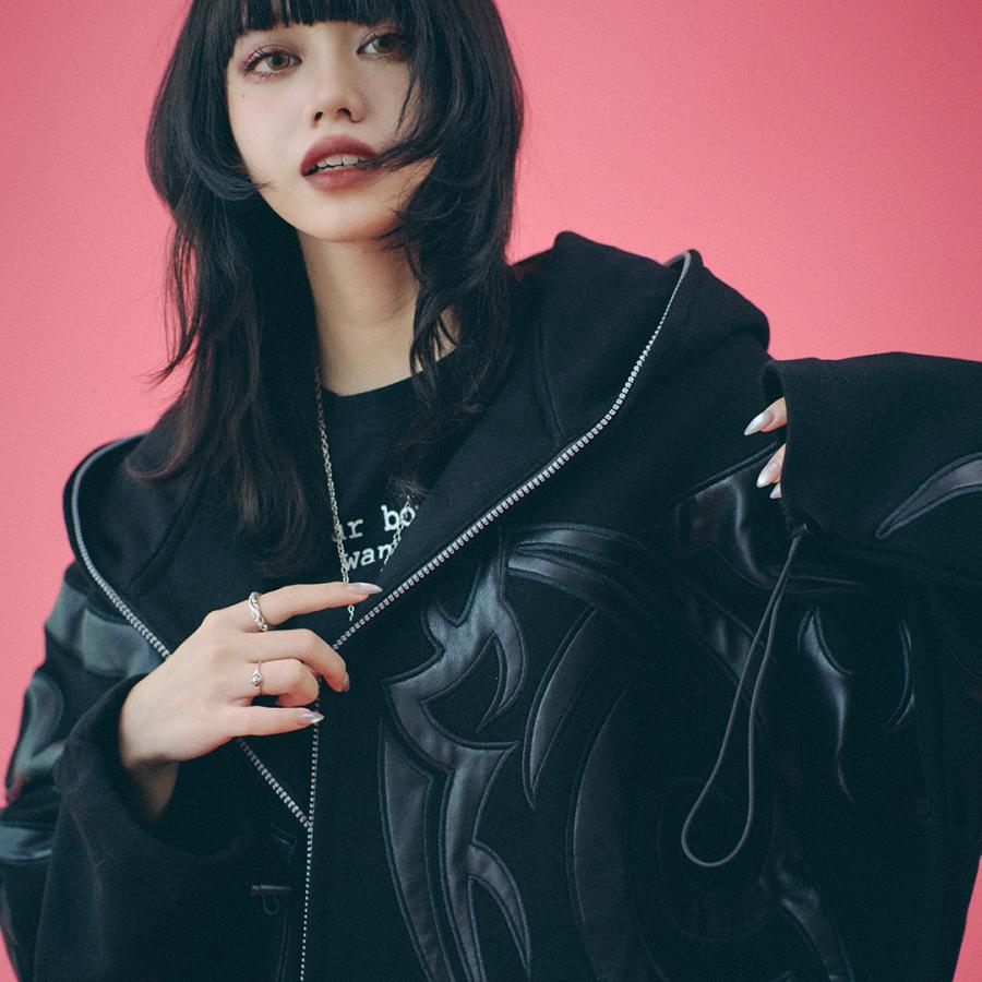 GALFY ガルフィー 部族系ダブダブパーカー 部族系スウェットパンツ SET 