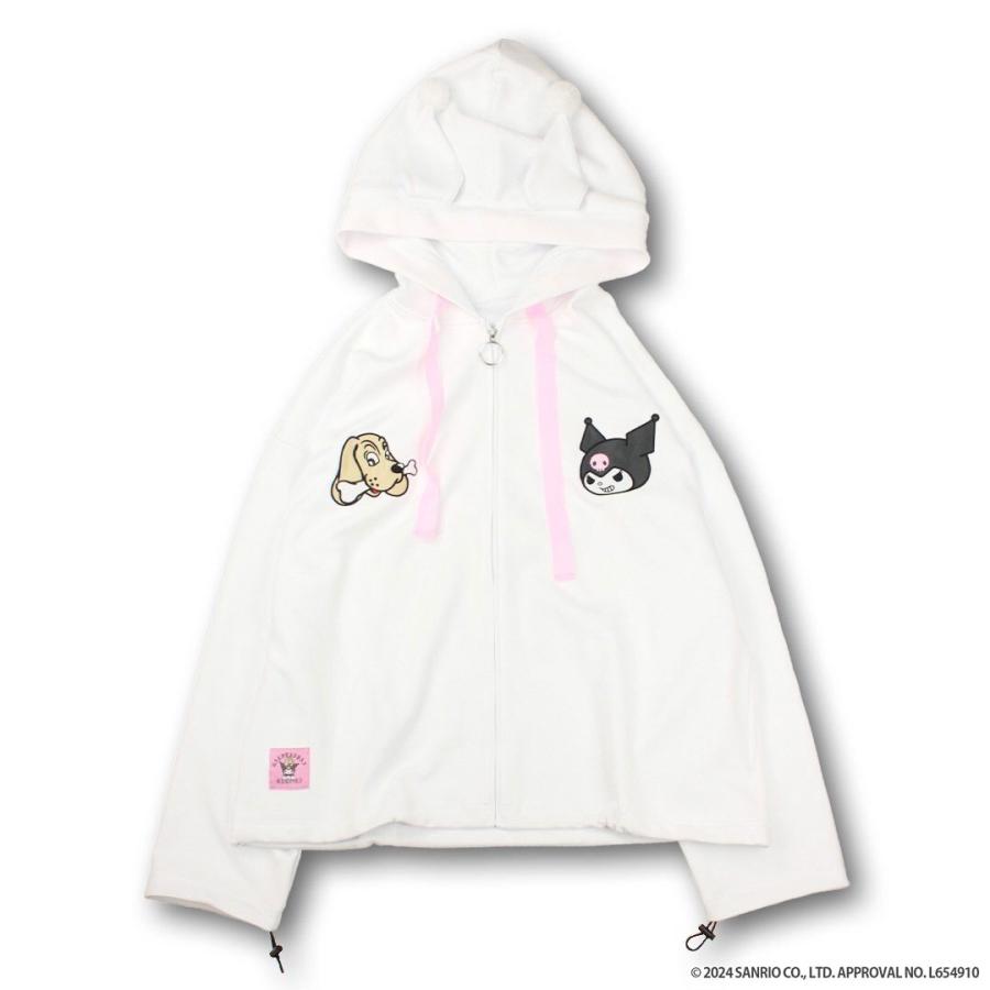 ガルフィー　クロミ　コラボ　パーカー　白　galfy 楽天市場】