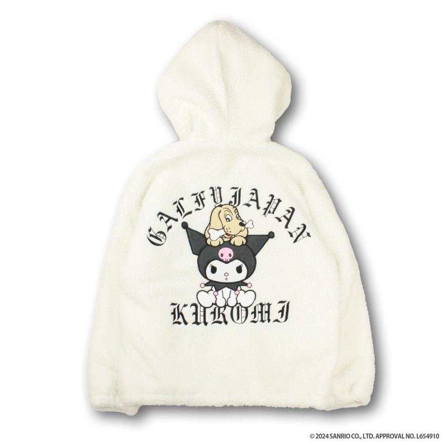 GALFY（ガルフィー） クロミ × コラボ モコモコ丸ボアずきんパーカー