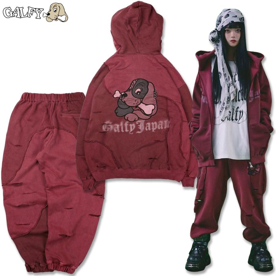 ガルフィー ツギハギゾンビパーカーワイン GALFY（ガルフィー）の「GALFY（ガルフィー）ツギハギゾンビ