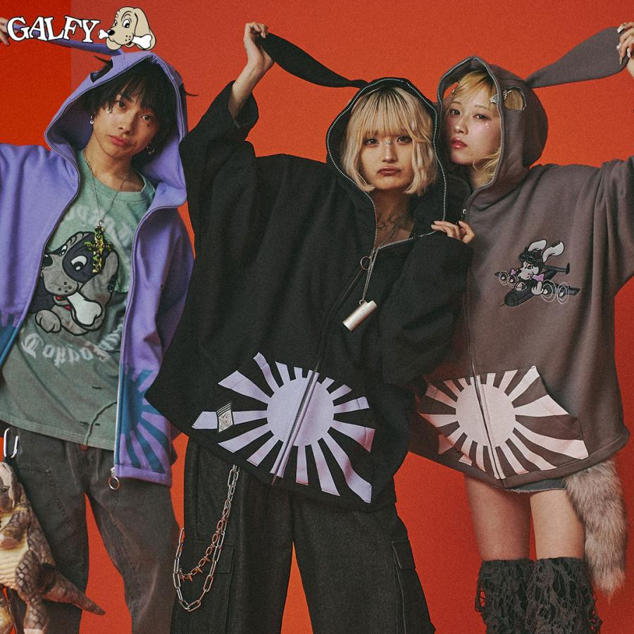 【GALFY】ガルクエジップパーカー 大型犬サイズ GALFY（ガルフィー） 反戦パーカー ジップパーカー L 中型犬 XL 大型犬