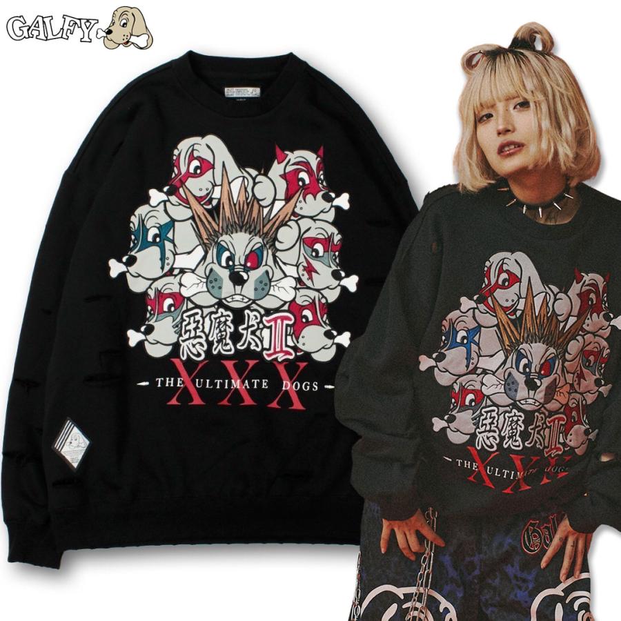 ガルフィー GALFY 小暮スウェット トレーナー 151023 #10 White #20 BLACK #21 INK BLACK ヤンキー 25SS ギャル_8