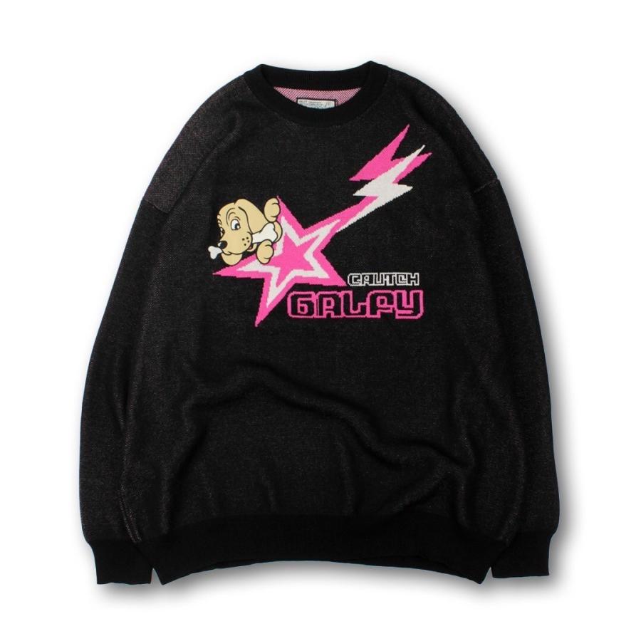 ガルフィー GALFY 星のガルフィー セーター ニット 長袖 151030 #20 BLACK #50 PINK #70 L.BLUE ヤンキー 25SS