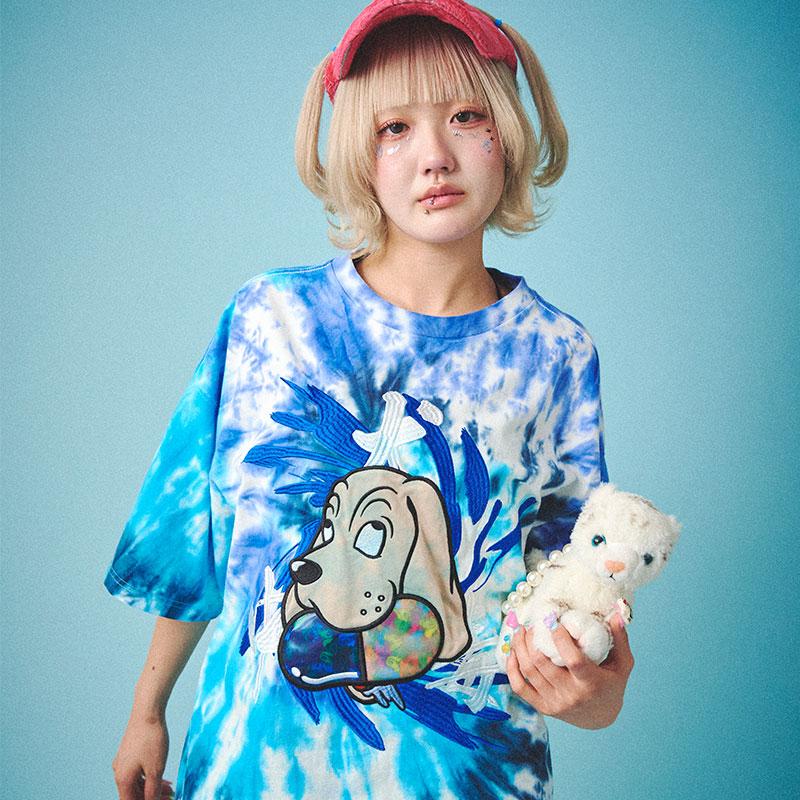 GALFY（ガルフィー） 犬中毒 Tee 半袖 Tシャツ 152017 #20 BLACK #70