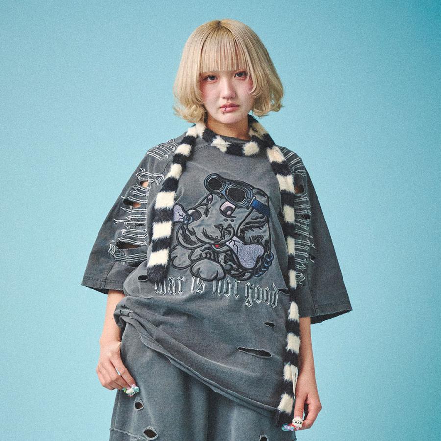 GALFY ガルフィー 病みに染まりし Tシャツ 中型犬 長袖 ロンＴ 完売品 GALFY ＼夏SALE 8/17まで／ガルフィー チカーノがる ロンTee T