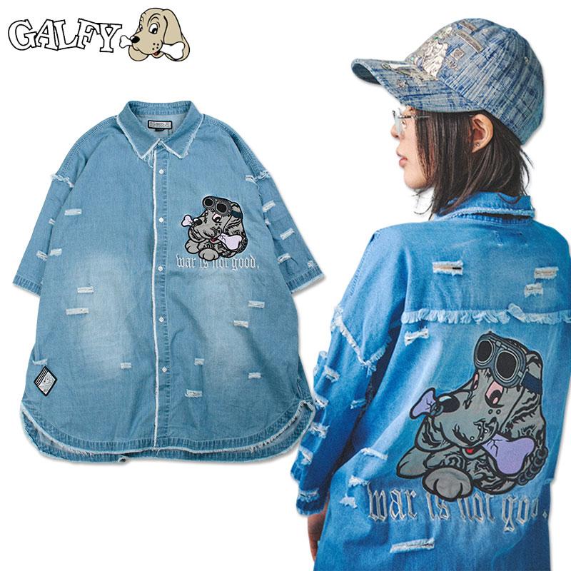 GALFY（ガルフィー） 病みに染まりし 反戦 シャツ 半袖 152025