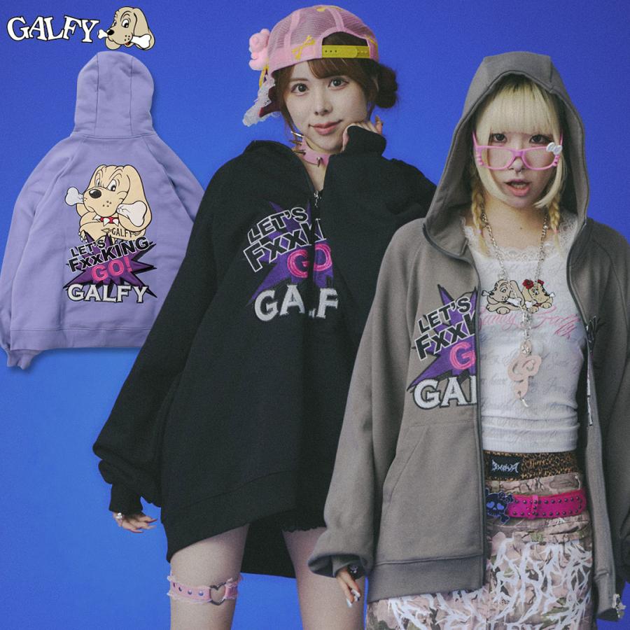 GALFY クロムハーツ ジップパーカー ブラック 大型犬 XL ガルフィー 中古・古着通販】GALFY (ガルフィー) ジップパーカー/チーマー