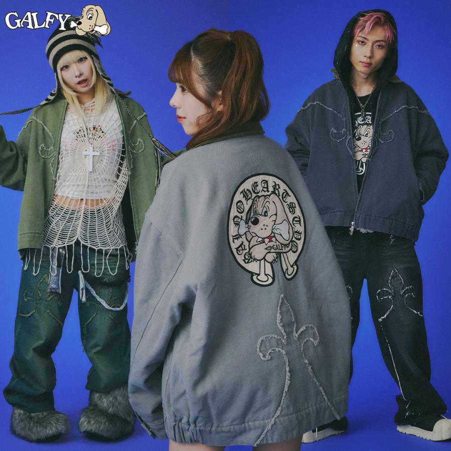 GALFY（ガルフィー） 百合の紋紋カバーオール ブルゾン 中型犬 L 大型 