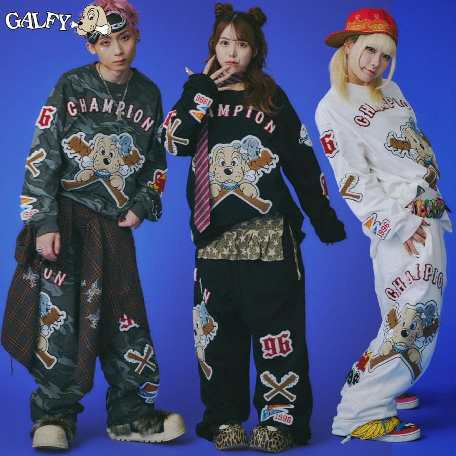 GALFY（ガルフィー） 復活わんわん大学ロンTee パンツ セットアップ