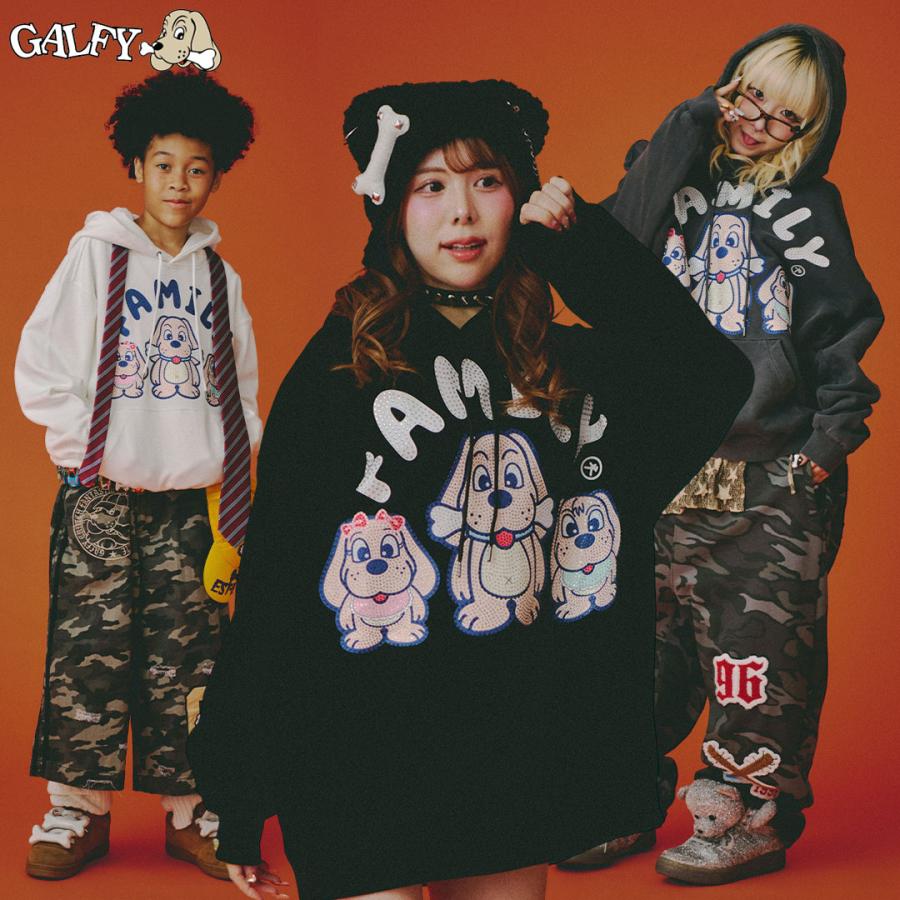 GALFY（ガルフィー） ガルピー GALPEE 光るGALPEE familyパーカー S L