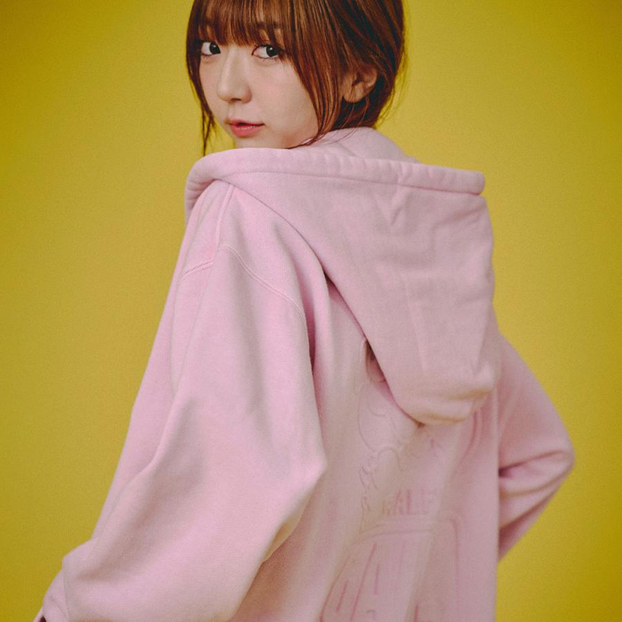 GALFY（ガルフィー） GALFY CLUB ジップパーカー 153065 BLACK PINK L