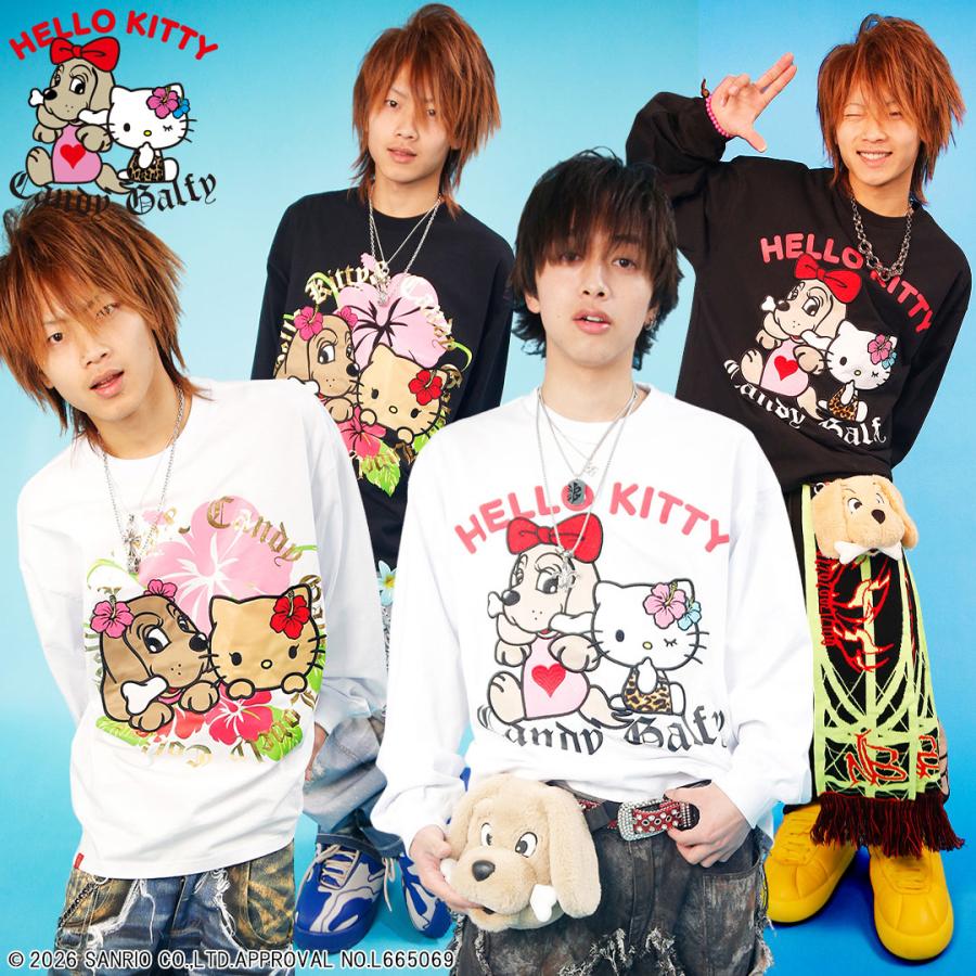 Galfy×Hello Kitty コラボ 長袖Tシャツ キティ ガルフィー GALFY（ガルフィー） キャンディー CANDY GALFY × HELLO KITTY コラボ