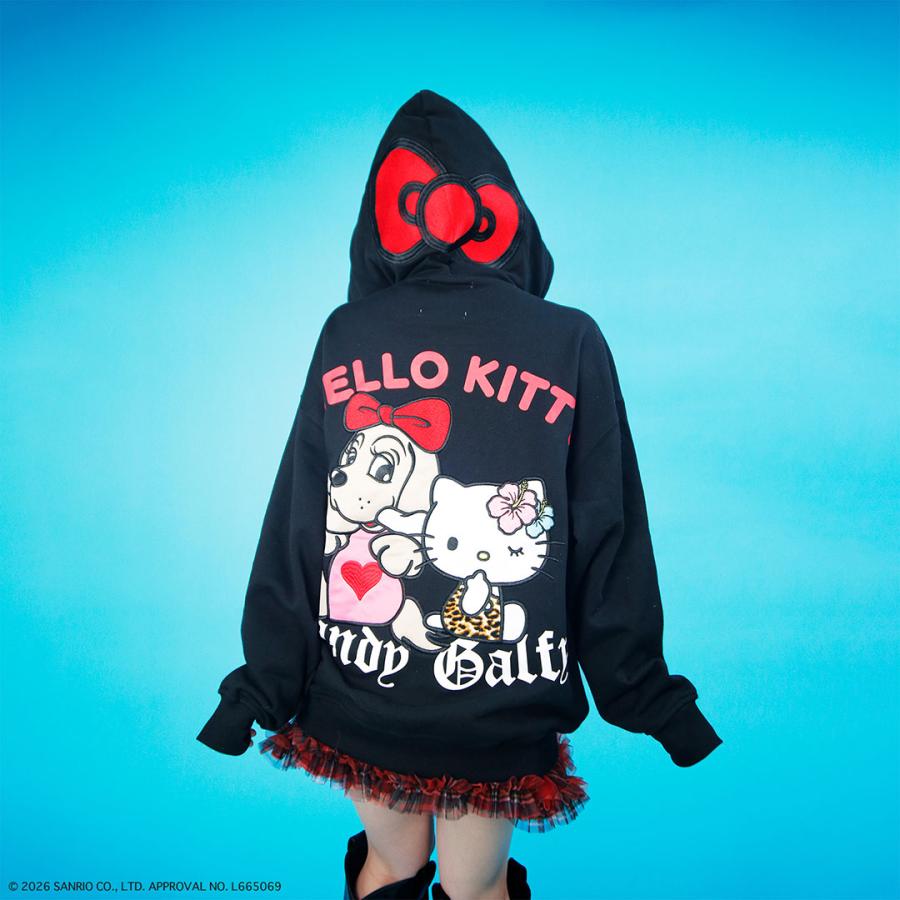中*公様 ガルフィー ハローキティ パーカー XL GALFY（ガルフィー） キャンディー CANDY GALFY × HELLO KITTY コラボ
