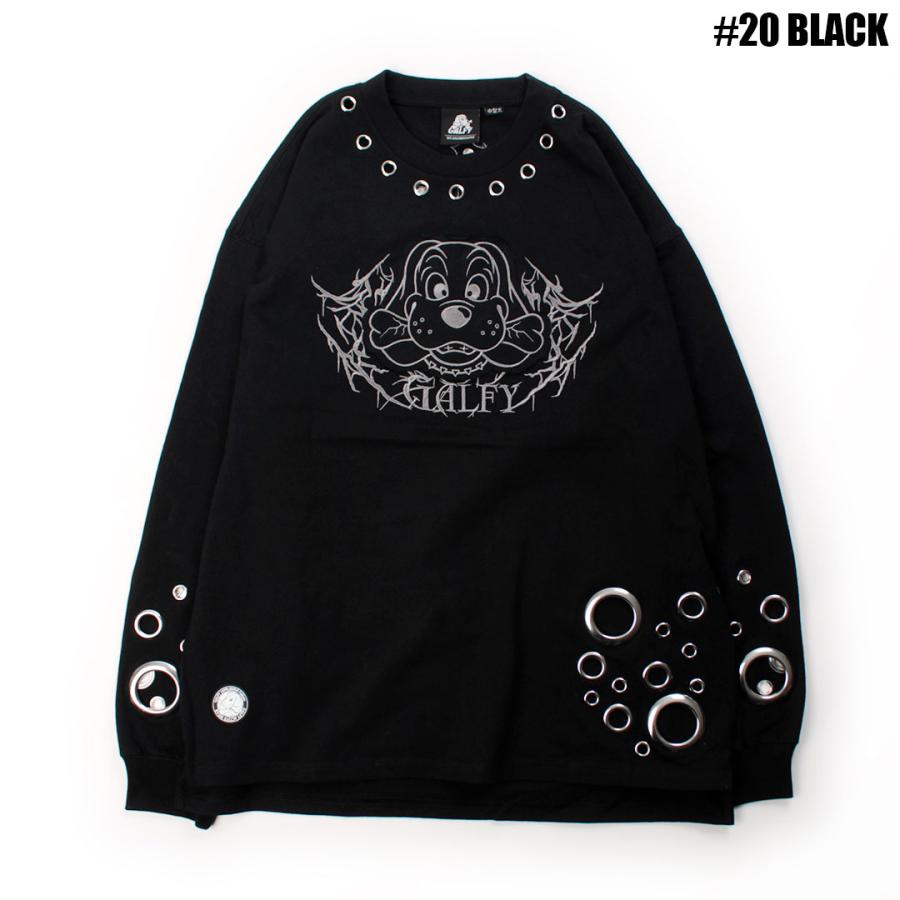 GALFY（ガルフィー） 穴あきPUNCHロンTee 161025 #10 WHITE #20 BLACK
