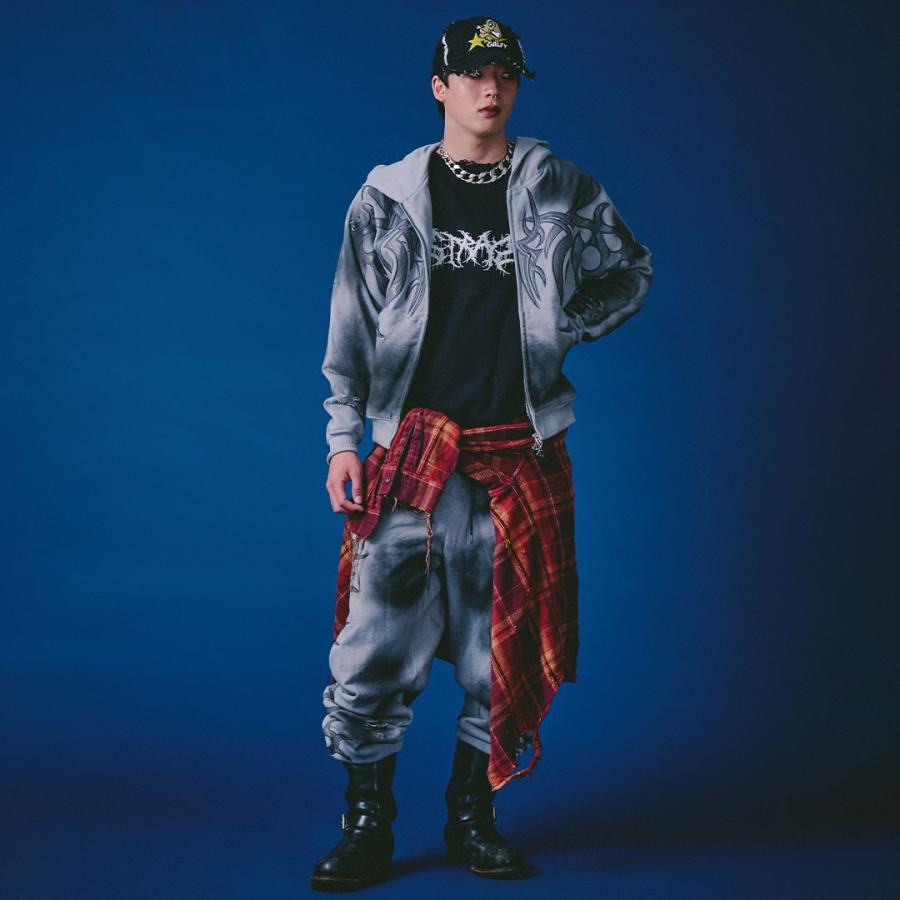 GALFY（ガルフィー） 汚れ部族パーカー 汚れ部族スェットパンツ