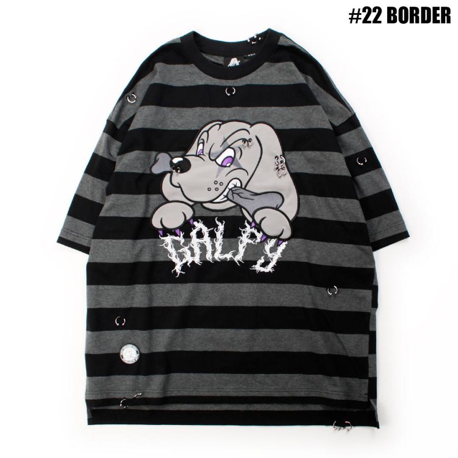 GALFY（ガルフィー） バチバチ ピアス Tee 162028 Tシャツ 半袖 犬 DOG