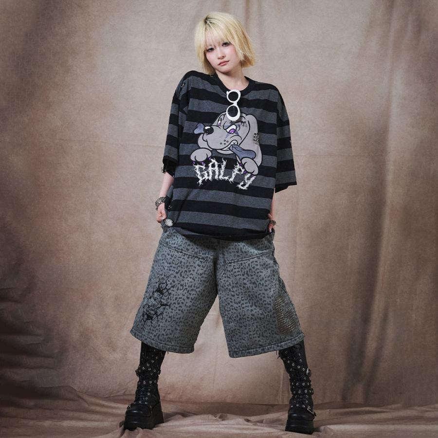 GALFY（ガルフィー） バチバチ ピアス Tee 162028 Tシャツ 半袖 犬 DOG