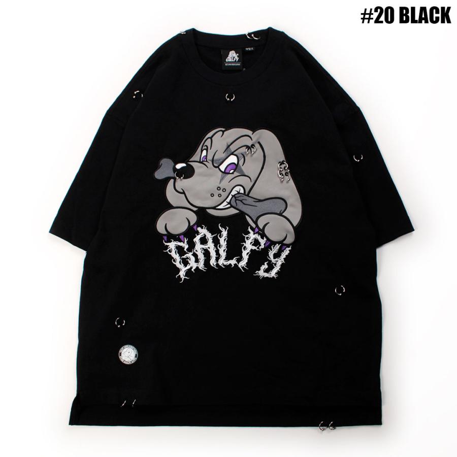 GALFY（ガルフィー） バチバチ ピアス Tee 162028 Tシャツ 半袖 犬 DOG
