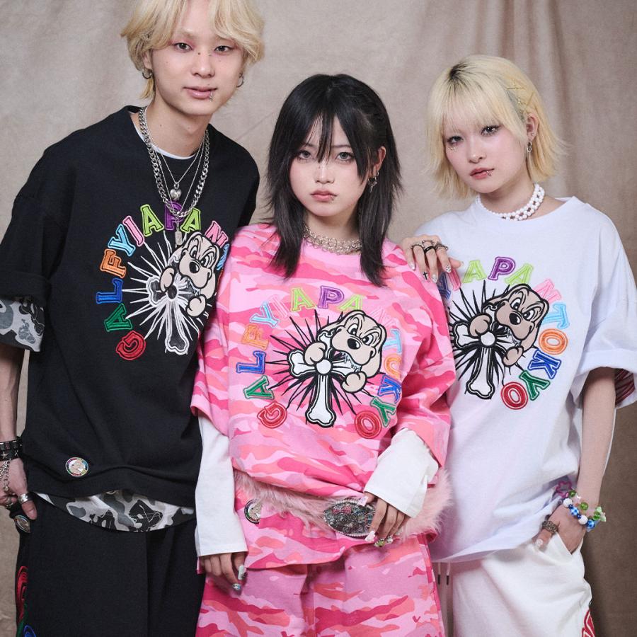 GALFY（ガルフィー） おしゃぶりワンワンカラフルロゴ Tee
