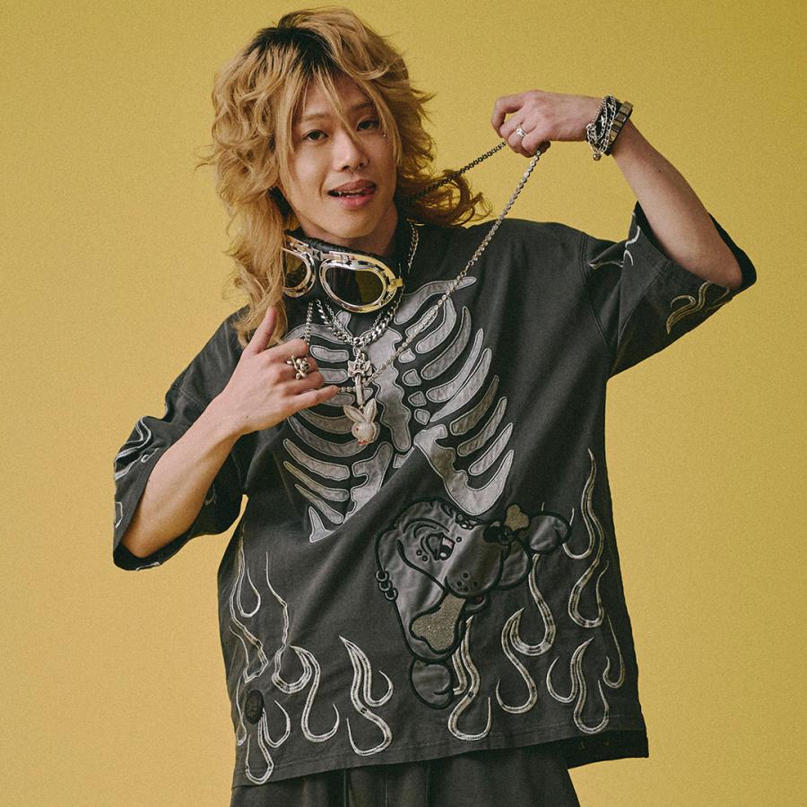 GALFY（ガルフィー） 骨が見えし Tee Tシャツ 162087 半袖 DOG メンズ