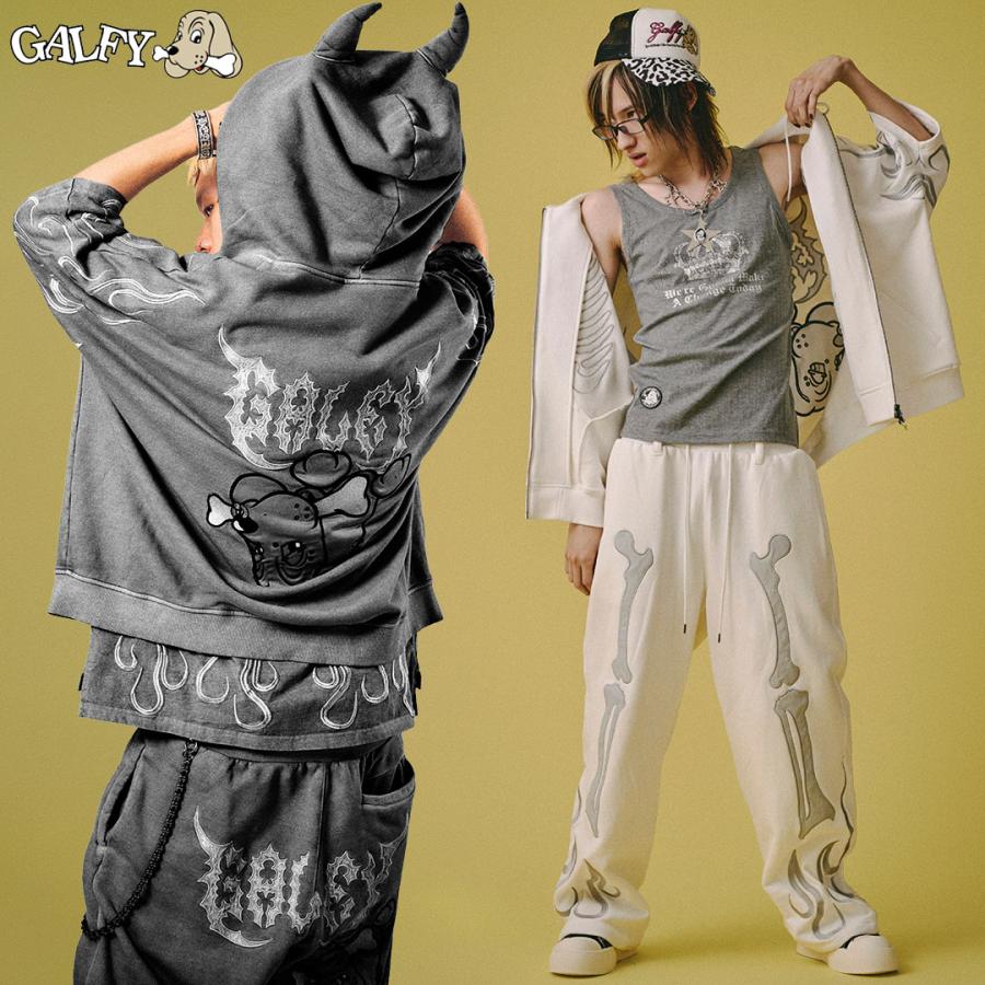 GALFY（ガルフィー） 骨が見えし ドルマン パーカー ＆ 骨が見えし