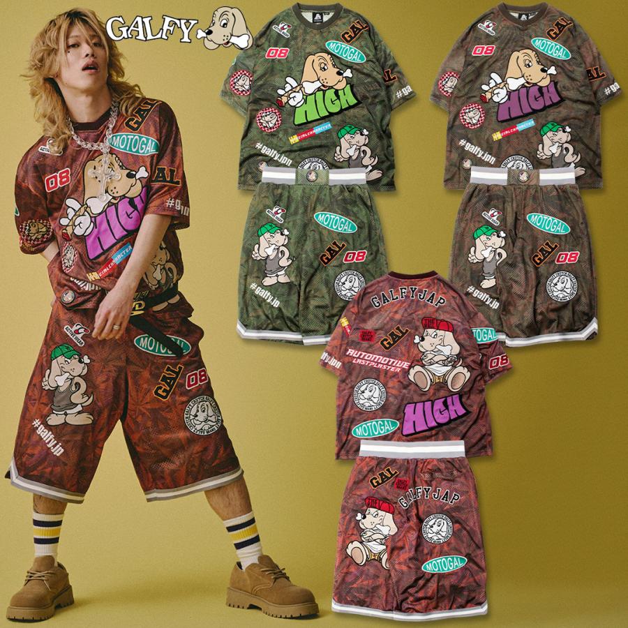 GALFY（ガルフィー） ワッペン だらけでハイになってる Tシャツ