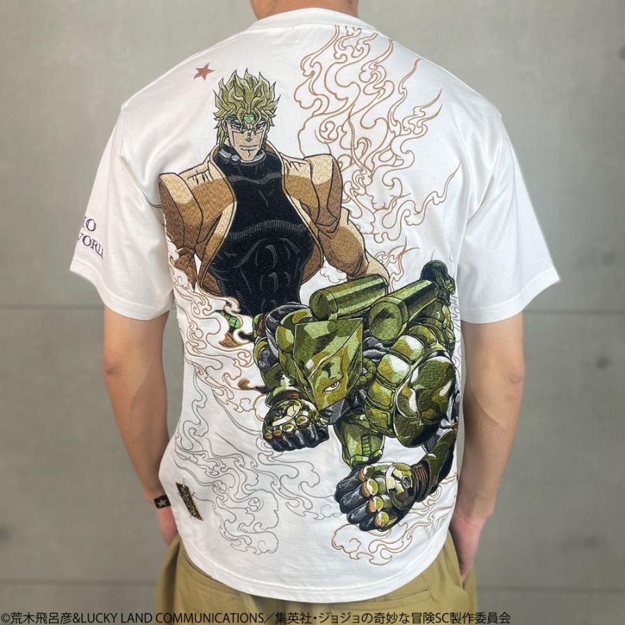 JOJO アニメ Tシャツ DIO 両面プリント ディオ ブラック JOJO アニメ Tシャツ DIO 両面プリント ディオ ブラック