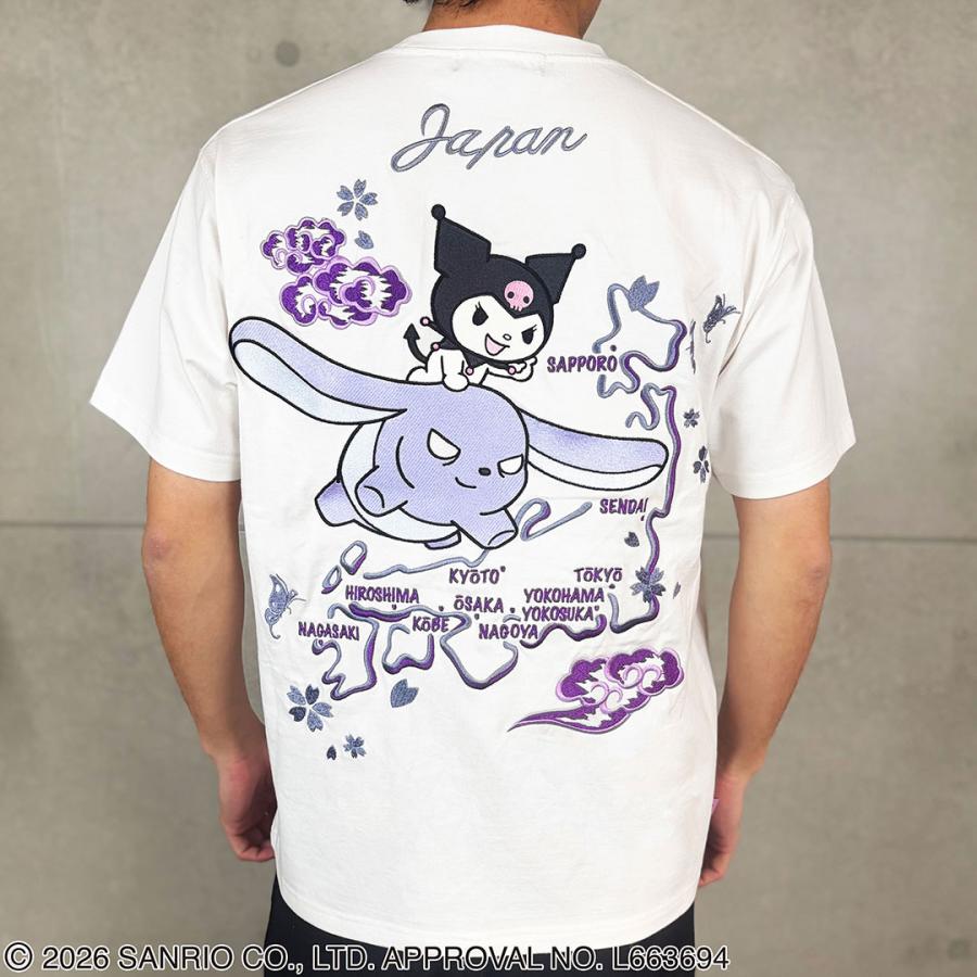 絡繰魂 × クロミコラボ 半袖Tシャツ バク JAPAN ドクロ 262091 KUROMI