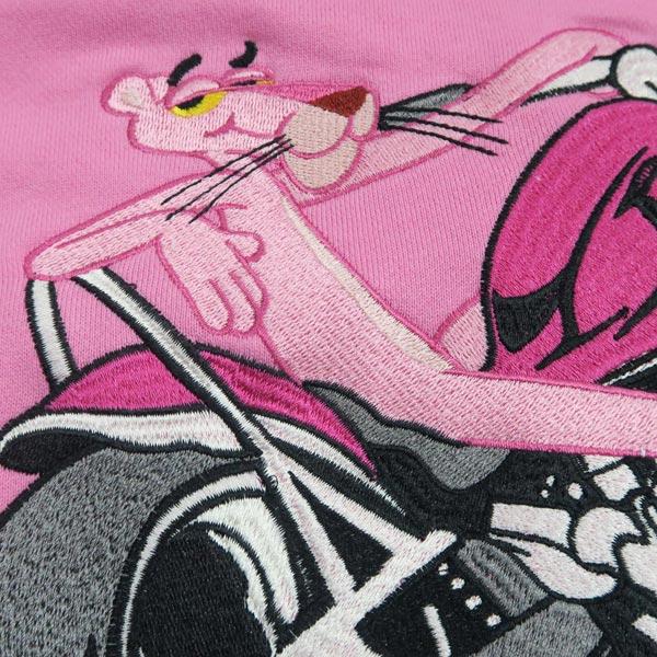 フラッグスタッフ ピンクパンサー刺繍ジップアップパーカー ピンク 493023-50｜w-a-n-k-o｜08