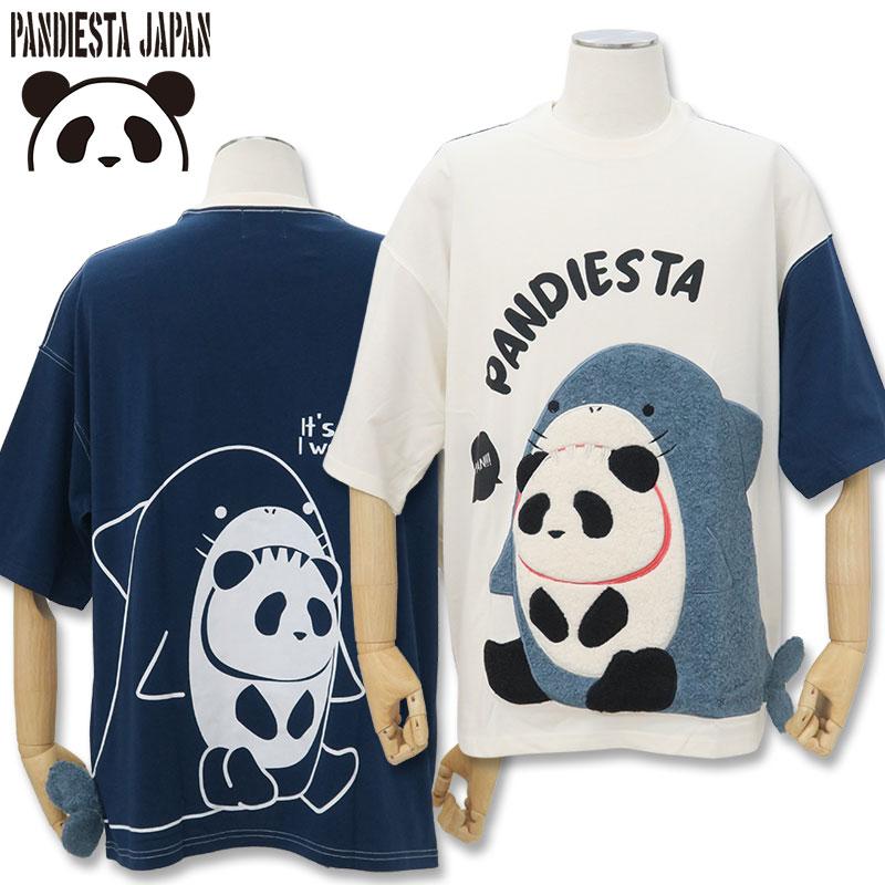 PANDIESTA パンディエスタ サメパンダ しっぽ付き 半袖Tシャツ 554750 L XL JAPAN メンズ レディース : 洋服屋 ...