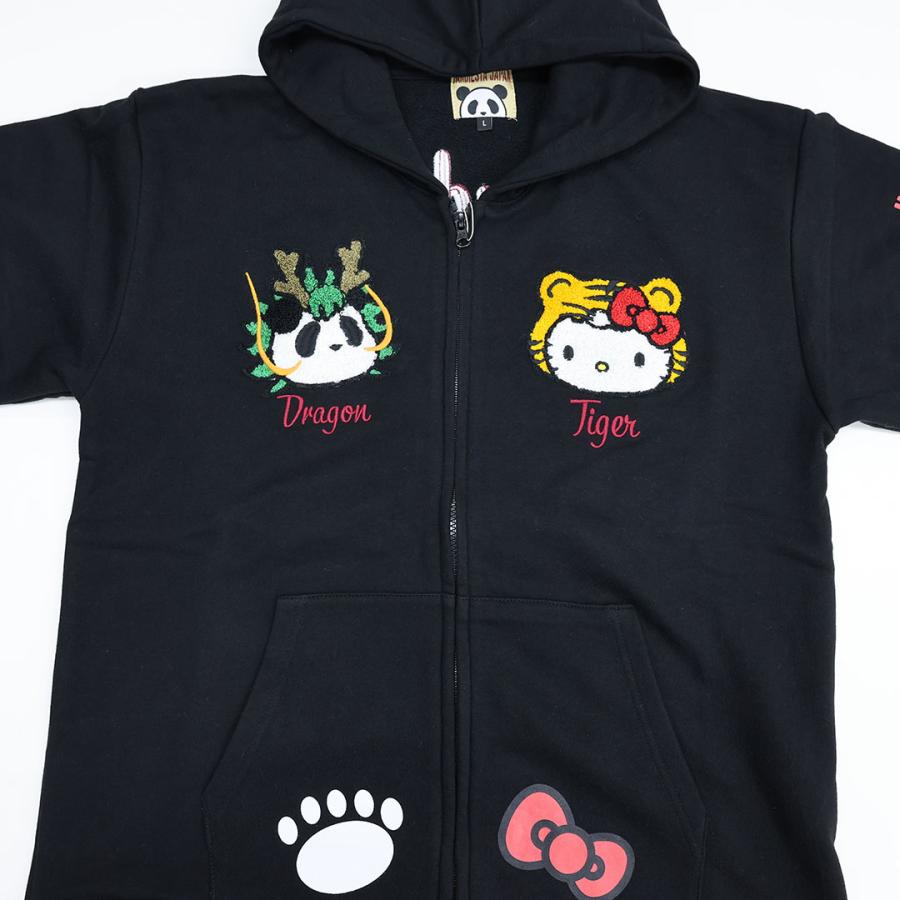 PANDIESTA Hello Kitty パーカー ブラック パンディエスタ PANDIESTA Hello Kitty ハローキティ コラボ パーカー