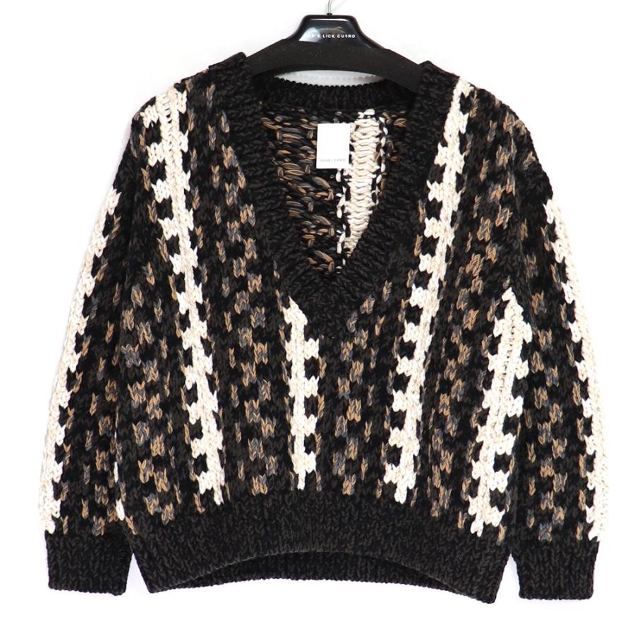 YOHEI OHNO Jacquard Stripe Sweater ヨウヘイオオノ レディース 