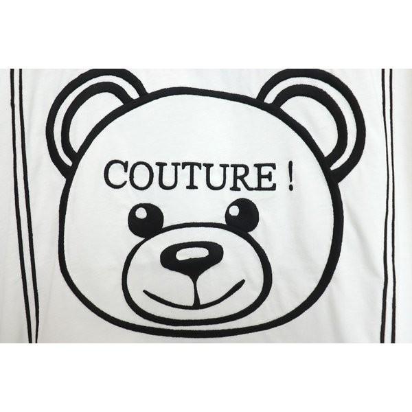美品 MOSCHINO オーバーサイズ ロゴプリント ベアTシャツ 36 美品 MOSCHINO オーバーサイズ ロゴプリント ベアTシャツ 36