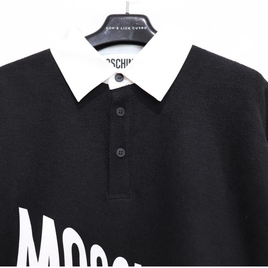 高級感 MOSCHINO MO POLO ビッグ 半袖 L トップス ポロ 春夏 オーバー