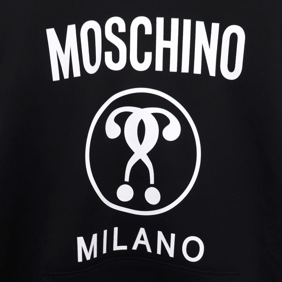 MOSCHINO MO CLASSIC LOGO HOODIE モスキーノ 春夏 レディース クラシック ロゴ オーバーサイズ ビッグ スウェット  プルオーバー フーディ パーカー 38 M トップス