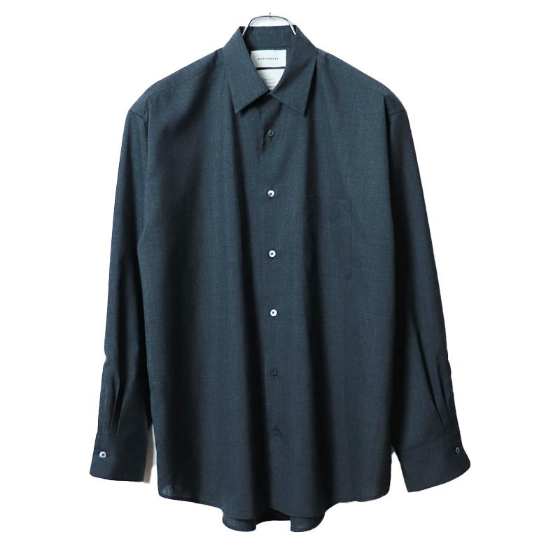 22SS MARKAWARE NEW COMFORT FIT SHIRT マーカウェア トップス ニュー コンフォート フィット シャツ 2 チャコールグレー A22B-05SH01C｜w-class