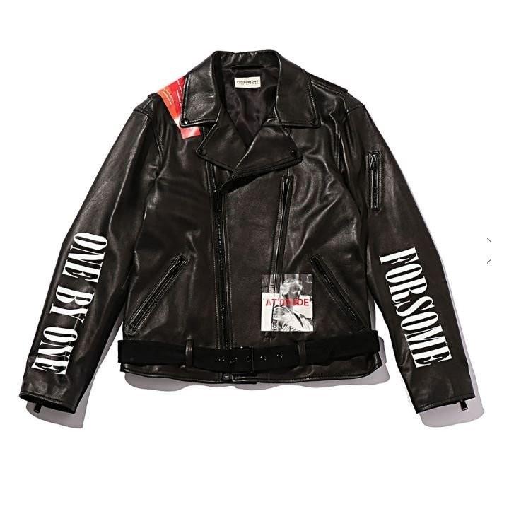 アウター FORSOMEONE フォーサムワン W RIDERS JACKET CUSTOM forsomeoneレザージャケット最終価格
