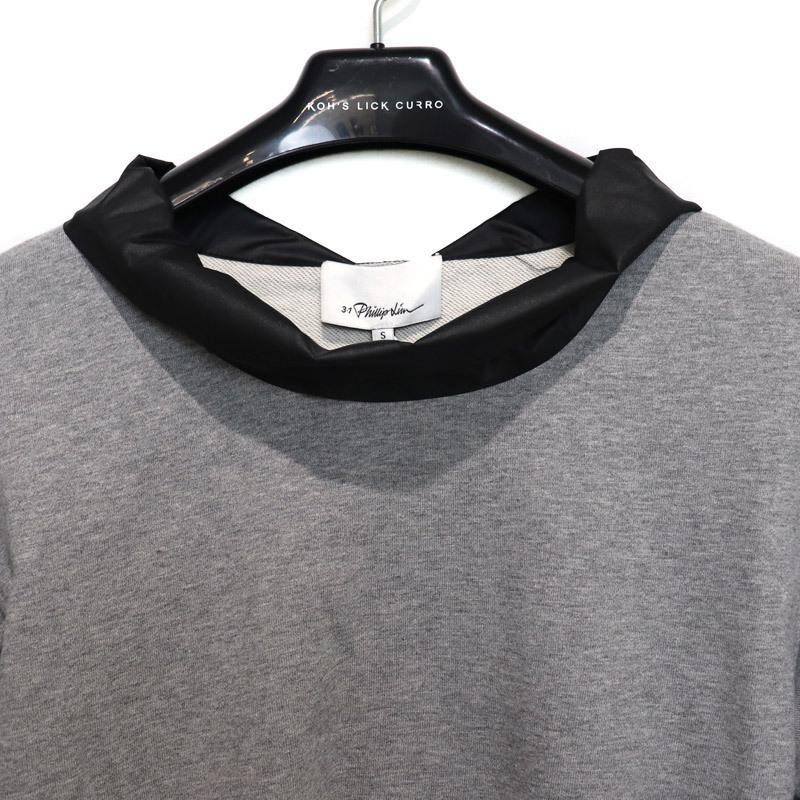 3.1 Phillip Lim 3.1Phiillip 3/4 SLV FRENCH TERRY COWL NECK PO 